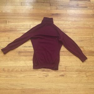 Banana Republic Cashmere, Cotton, Silk, Nylon Blend Turtleneck Sweater